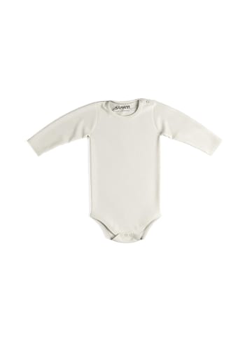 Sämann Baby Body aus 100% Bio-Baumwolle Druckknopf langarm nicht gerippt Coconut Milk