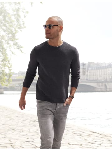 AUTHENTIC LE JOGGER Strickpullover in anthrazit-meliert