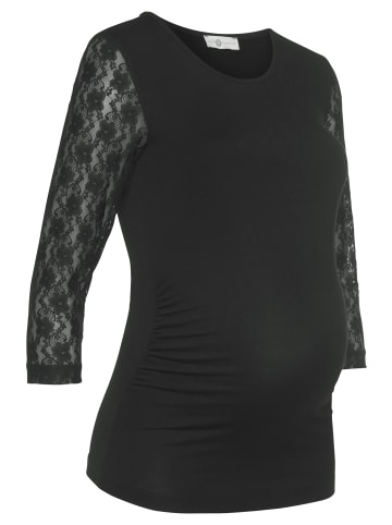 neun 9 monate Umstandsshirt in schwarz
