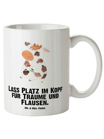 Mr. & Mrs. Panda XL Tasse Kuh mit Spruch in Weiß