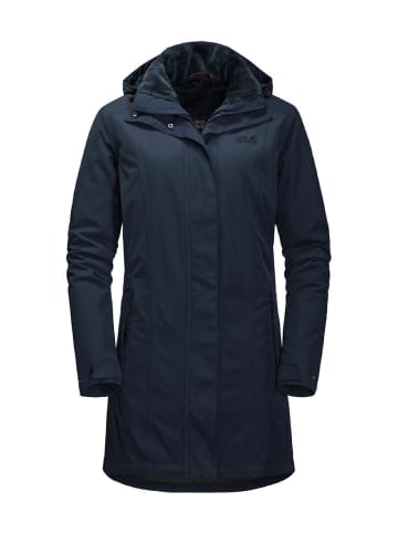 Jack Wolfskin Halbmantel, Funktionsjacke, Parka MADISON AVENUE COAT in Blau