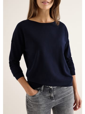 Cecil Pullover mit Strukturdetail in Blau