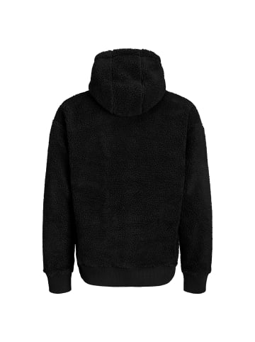 Jack and Jones Jornorrebro EMB Teddy Sweat Hood in Schwarz