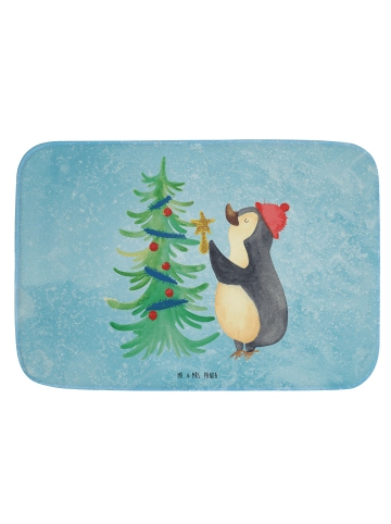 Mr. & Mrs. Panda Badvorleger Pinguin Weihnachtsbaum ohne Spruch in Eisblau