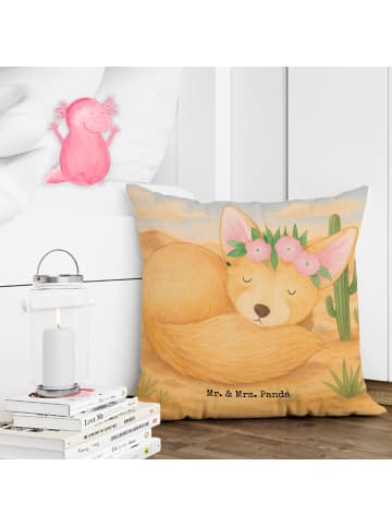 Mr. & Mrs. Panda 40x40 kissen Wüstenfuchs Blumen Design ohne Spruch in Weiß