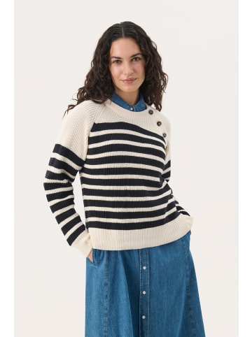 PART TWO Strickpullover RocketsPW Relaxed fit in Navy Stripe