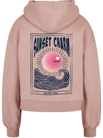 Merchcode Hoodie "Ladies Sunset Charm Oversized Hoody" in Rosa