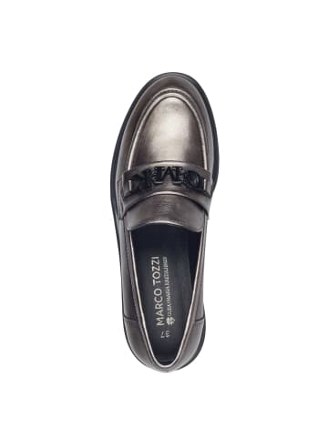 Marco Tozzi Hochfront Slipper in Silber