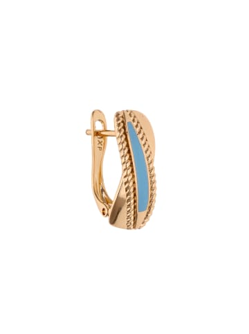 IZIA Women Chain Necklace in Rose Gold Blue