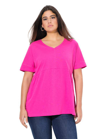 Ulla Popken Shirt in kräftiges pink