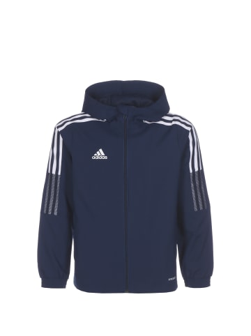 adidas Performance Trainingsjacke Tiro 21 in dunkelblau / weiß