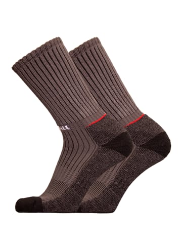 UphillSport Wander-Socken 'VIRVA' 2er Pack in Grey