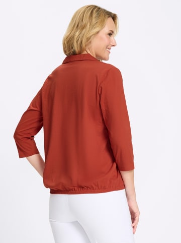 Sieh an! Poloshirt in rostrot