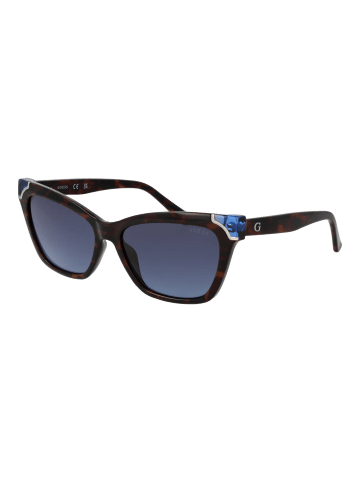Guess Frauen Sonnenbrille Katzenauge Braun