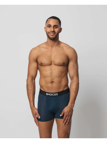SNOCKS Boxershorts aus Modal Mix (Schwarz/Grau/Blau) 3 Stück