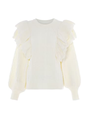 aleva Damen Sweater in WOLLWEISS