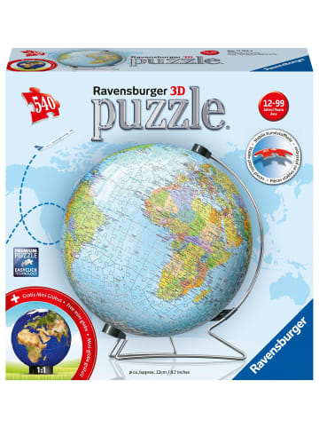 Ravensburger Globus in deutscher Sprache Puzzleball 540 Teile | Erleben Sie Puzzeln in der...