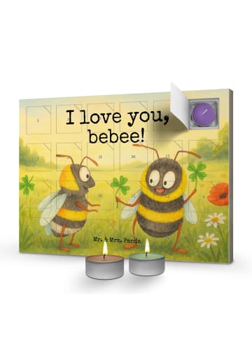 Mr. & Mrs. Panda adventskalender duftkerzen Bienen Paar Design m... in Weiß