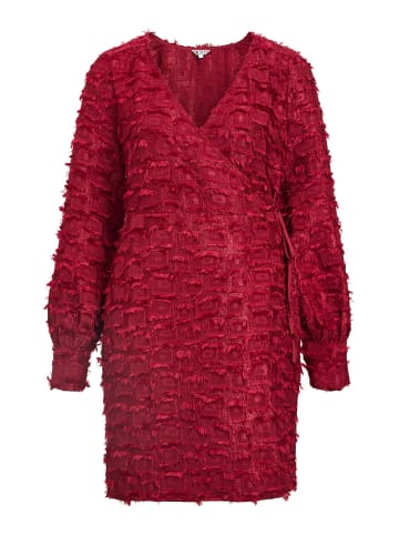 Object Kleid mit V-Ausschnitt in Karanda Red