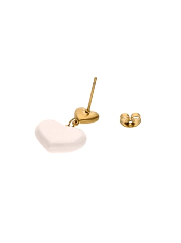 myMo Women Pair Of Earrings in Gold White