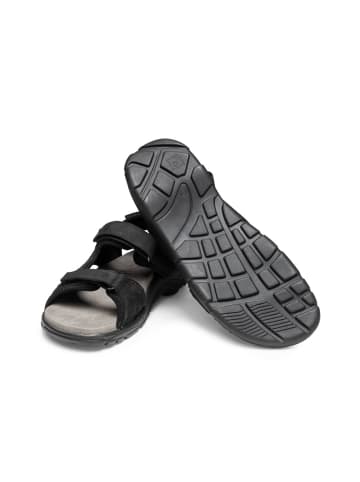 VITAFORM Softnubuk Sandalen in schwarz