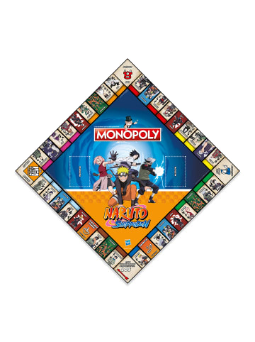 Winning Moves Monopoly - Naruto (deutsch) Brettspiel Gesellschaftsspiel Anime in bunt