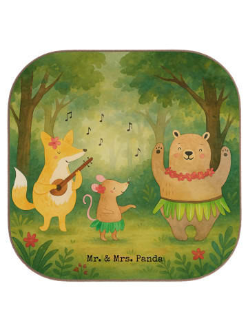 Mr. & Mrs. Panda Untersetzer für Gläser Waldtiere Aloha Design o... in Weiß