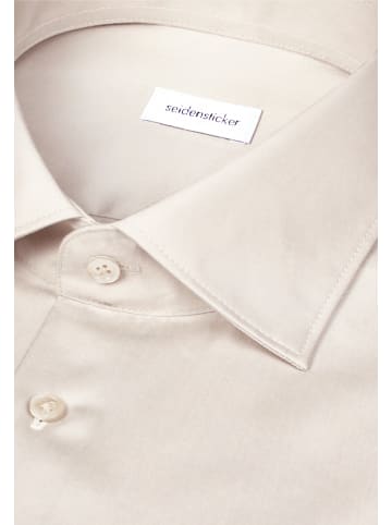 Seidensticker Business Hemd Slim in Beige