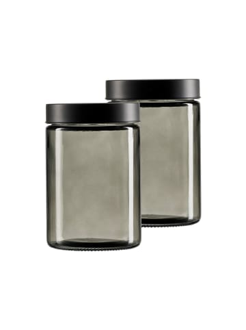 Ritzenhoff & Breker 2er Set Vorratsgläser Lumos 1,2 l in grau
