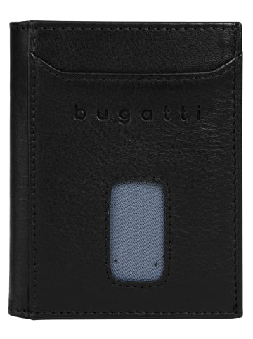 Bugatti Geldbörse SECURE SLIM echt Leder in schwarz