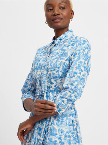 Marie Lund Kleid in blau weiß - 0001