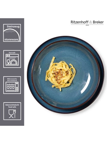 Ritzenhoff & Breker 8-tlg. Tafelservice Bali in in blau