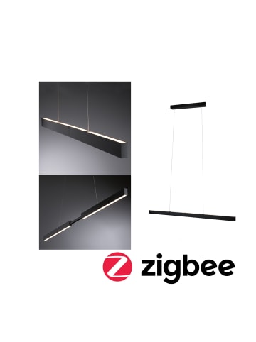 paulmann LED Pendelleuchte Smart Home Zigbee  RGBW+ dimmbar Schwarz