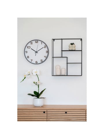 ebuy24 Wanduhr Greenwich Grau 35 x 5 cm