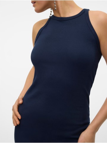 Vero Moda Kurzes Kleid Rundhals Ärmellos Figurbetonend in Blau-2