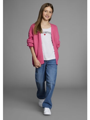Bruno Banani Strickjacke in pink meliert