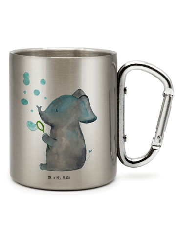Mr. & Mrs. Panda Kaffeebecher Elefant Seifenblasen ohne Spruch in Silber
