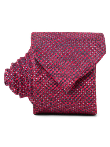 Andrew James Krawatte in bordeaux marine - 0001