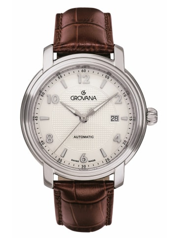 Grovana Automatikuhr für Herren in braun