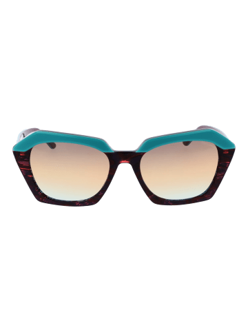 comma Frauen Sonnenbrille Geometrisch Türkis