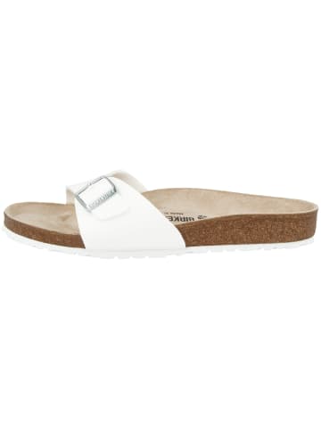 Birkenstock Pantolette Madrid Birko-Flor normal in weiss