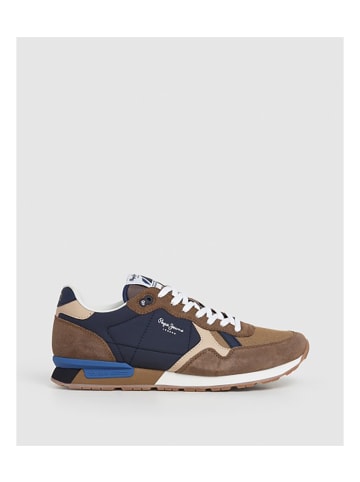 Pepe Jeans Sneaker Brit in 872-Marrón/azul oscuro