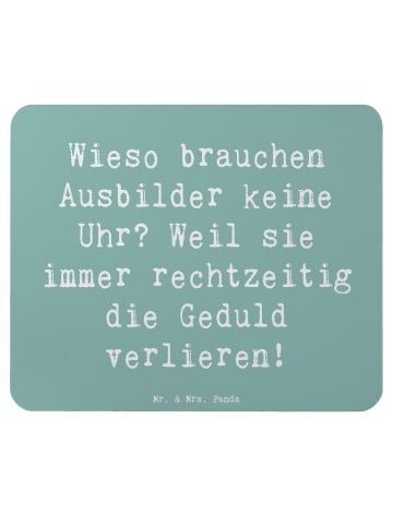 Mr. & Mrs. Panda Mouse Pad Spruch Ausbilder Geduld mit Spruch in Meeresbrise