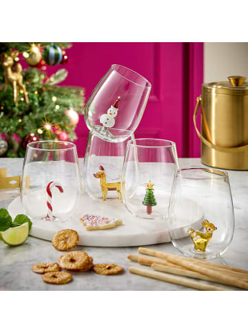 Butlers Trinkglas MERRY & JOY Dackel in Durchsichtig