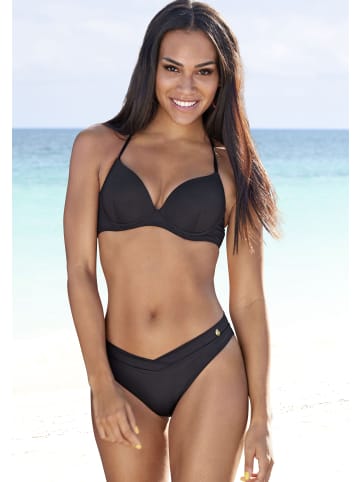 LASCANA Push-Up-Bikini-Top in schwarz