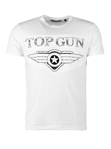 TOP GUN T-Shirt Bling4U TG20193017 in white