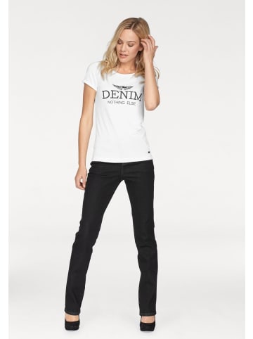 ARIZONA Gerade Jeans in schwarz