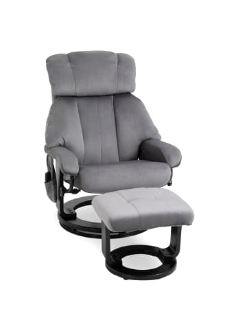 HOMCOM Massagestuhl-76L x 80B x 102H cm-Grau