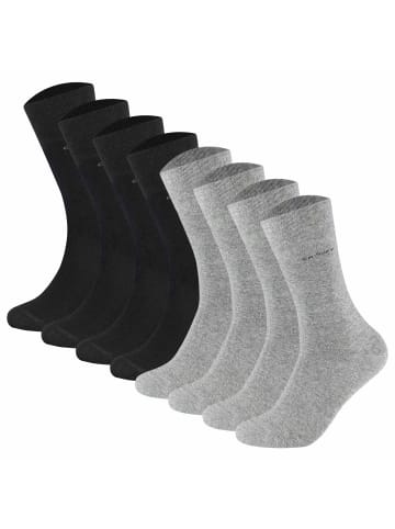 camano Socken 8er Pack in Schwarz/Grau