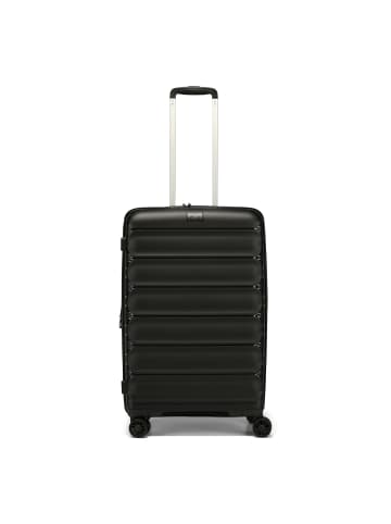 D&N Travel Line 4700 4 Rollen Trolley 68 cm mit Dehnfalte black